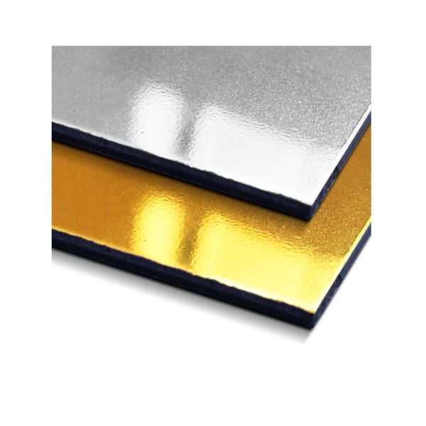 Hoja ABS Bicolor Plata o Oro cepillado (1000x600x1.3mmm)
